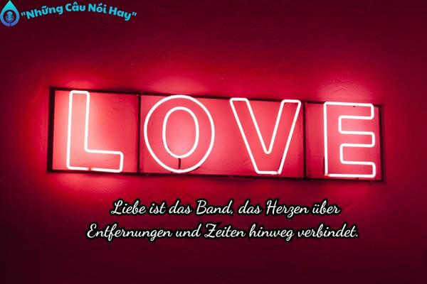 Câu nói hay về tình yêu bằng tiếng Đức